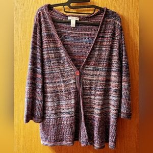 Ladies Size XL Christopher & Banks  Cardigan Sweater